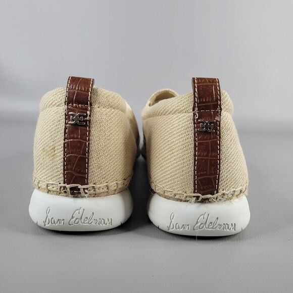 Sam Edelman Kassie Espadrilles Womens Size 10 M Slip-On Natural metallic weave - Picture 9 of 15